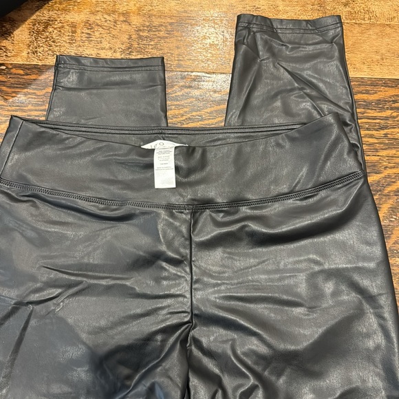 Black Faux-Leather Pant - Picture 2 of 3